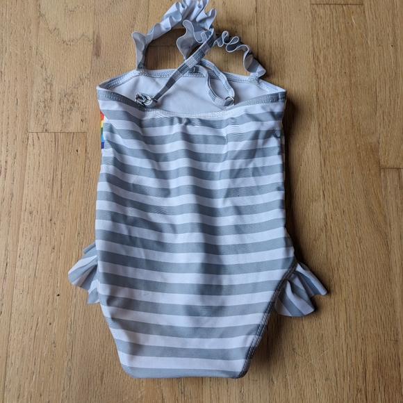 Boutique one piece Rainbow Swimsuit size 12 months - Picture 2 of 3